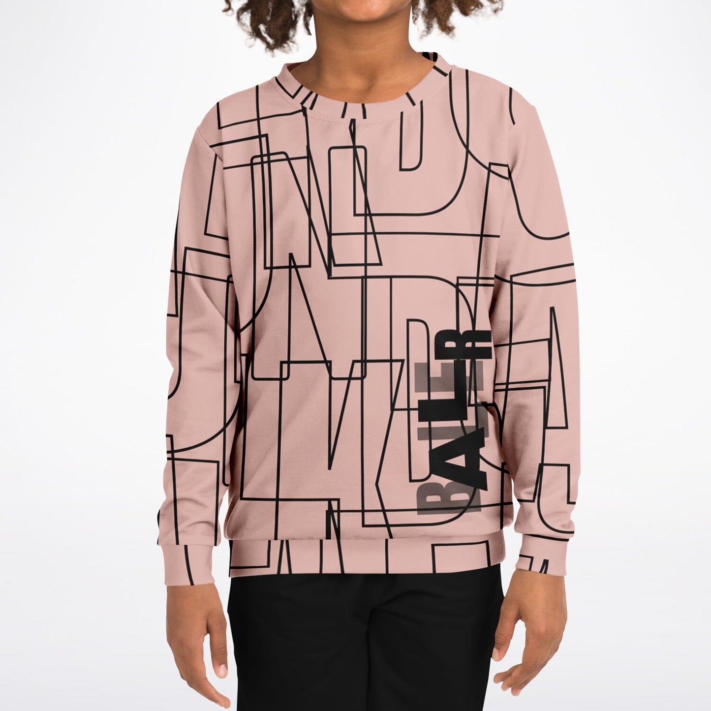 Duntalk "Gridlock" Youth Basketball Sweatshirt – Pink Subliminator