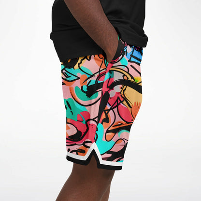 Duntalk "One Stop" Basketball Classic Shorts - Mauve Subliminator