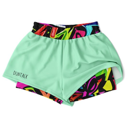 Duntalk "One Stop" Basketball Women's 2-in-1 Shorts - G Subliminator