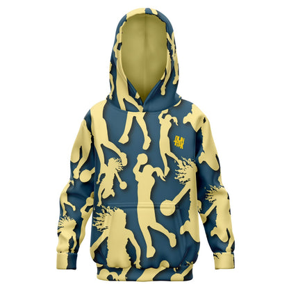 Tempo Girl's Basketball Kids Hoodie  Navy