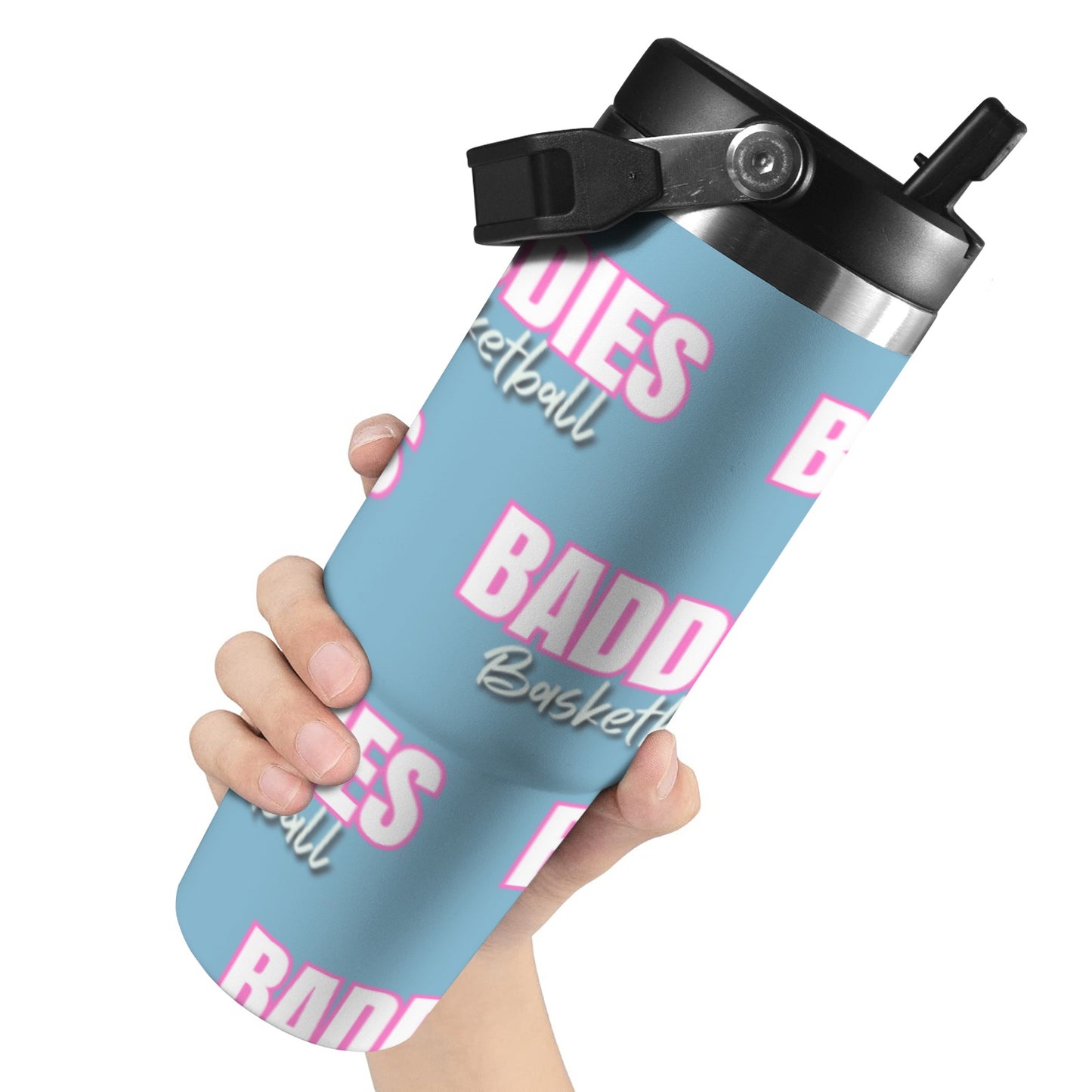 Insulated Water Bottle - Baddies Blue