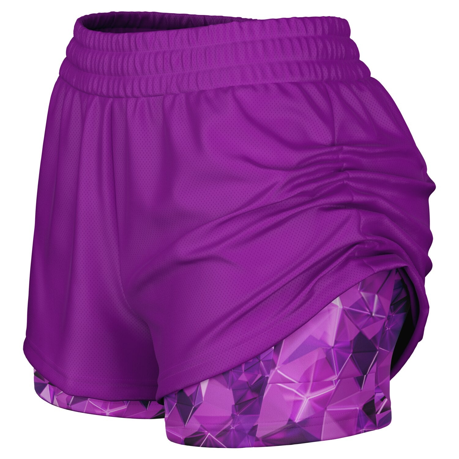 Duntalk "Reflections" Basketball Women's 2-in-1 Shorts Subliminator