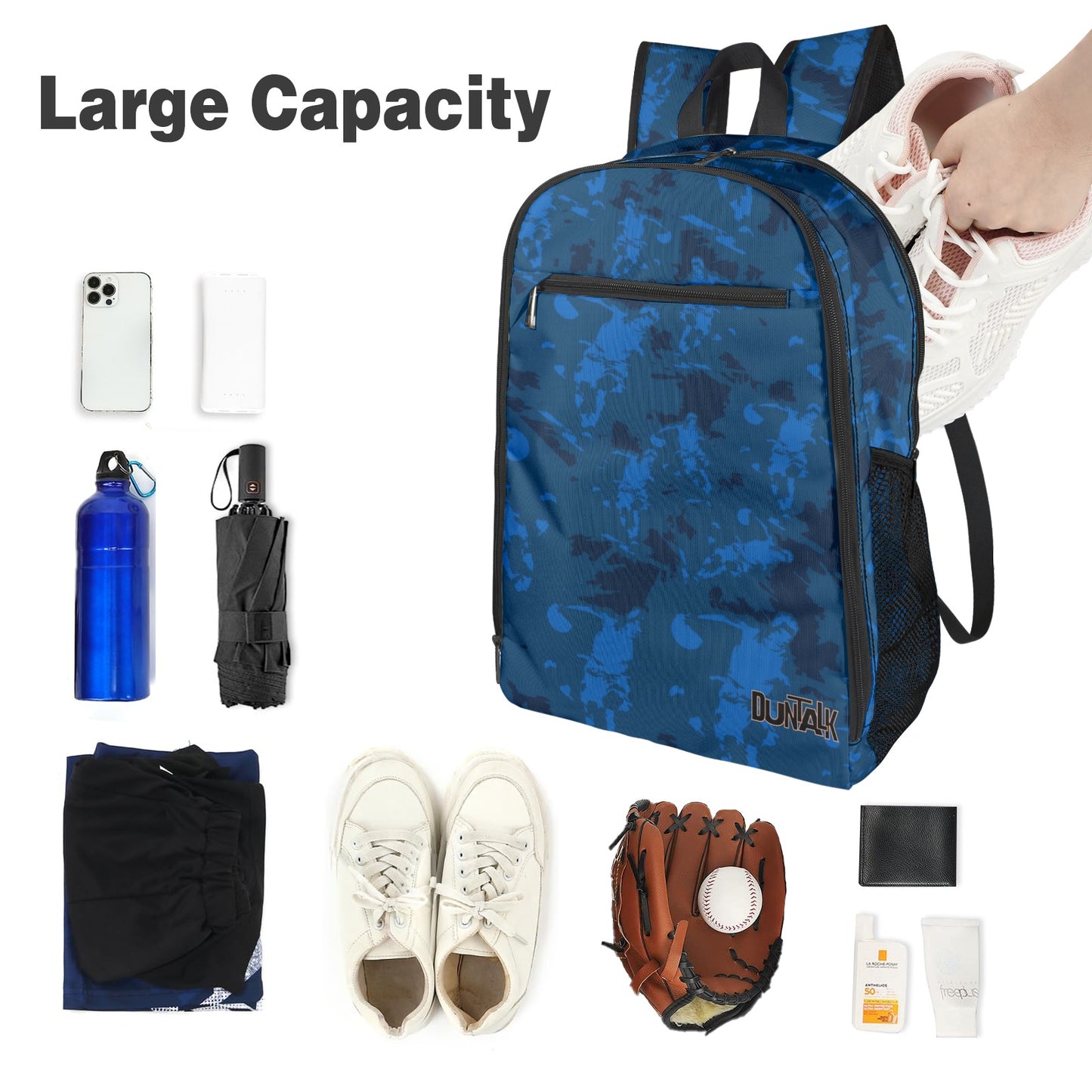 Shifted Backpack - Blue Player Size