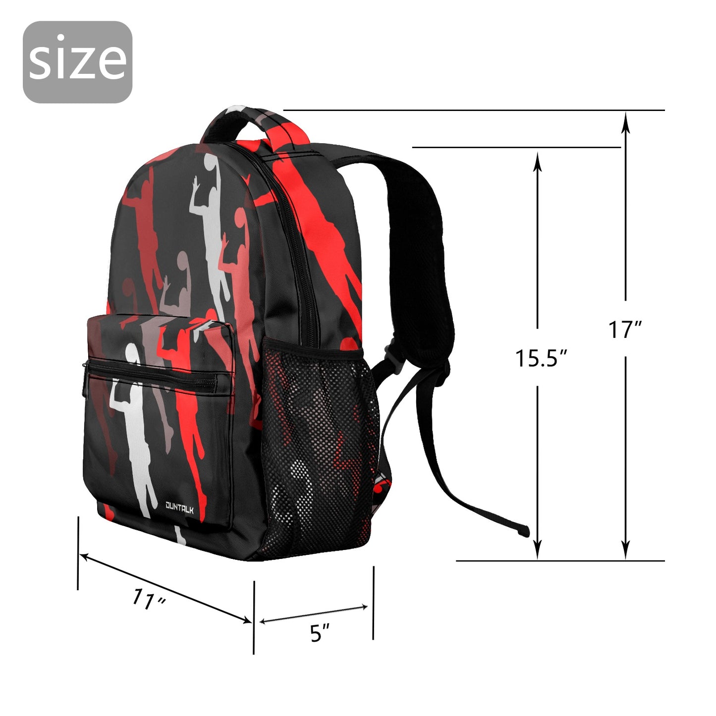 Duntalk "Body A Man" Basketball Backpack - Camo Black Large