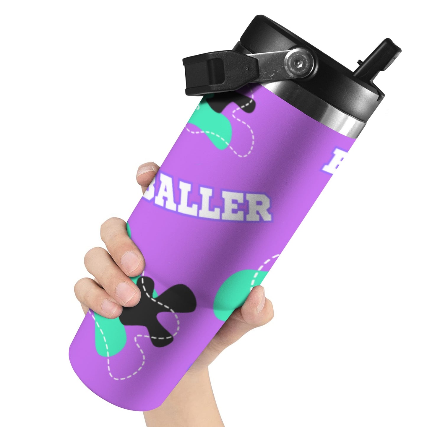 Insulated Water Bottle - Baller Purple