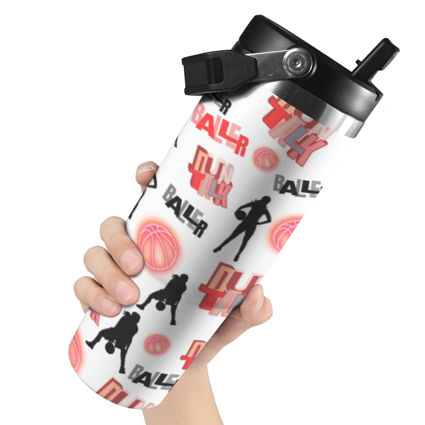 Insulated Water Bottle - Baller White