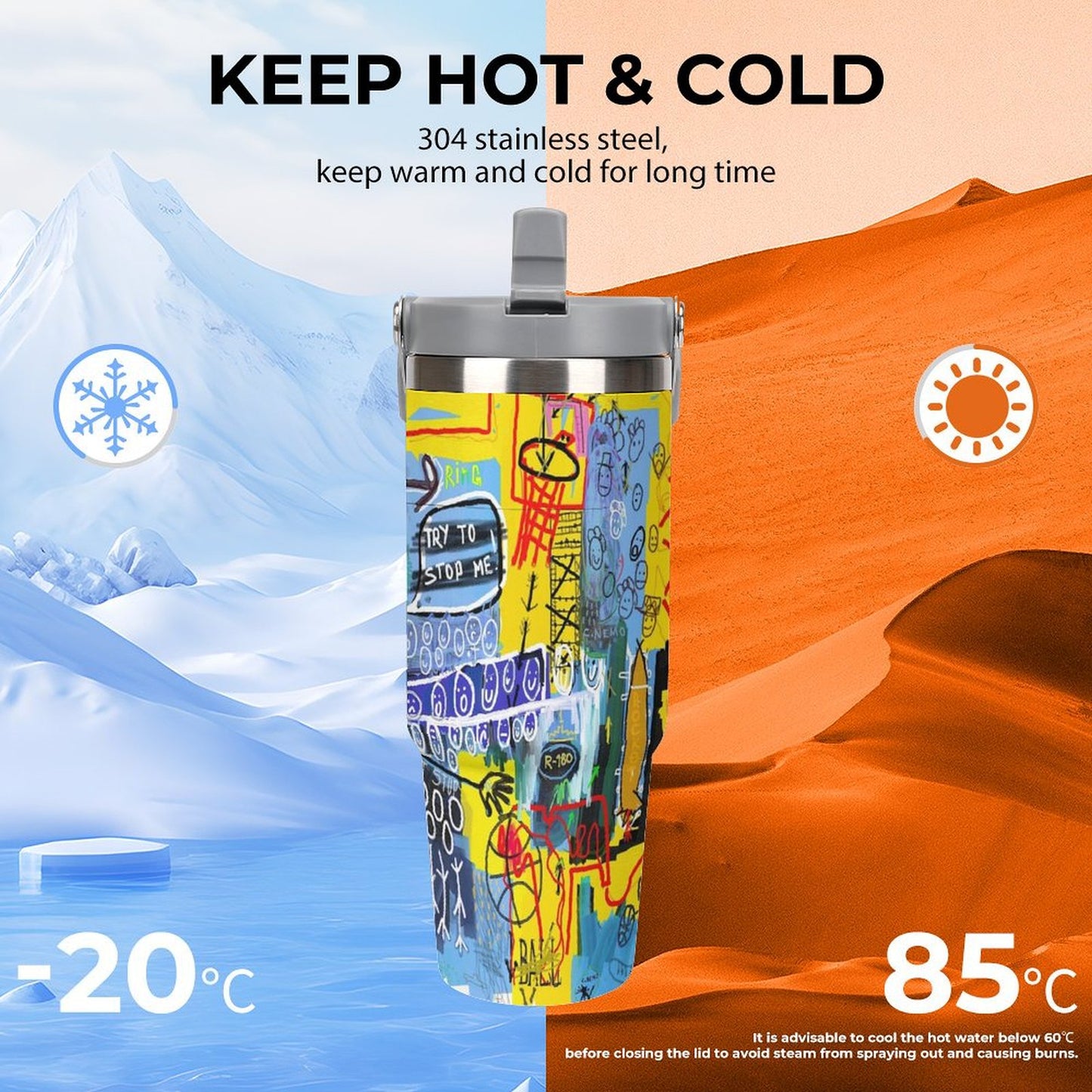 Duntalk Insulated Water Bottle - Hoop Dreams