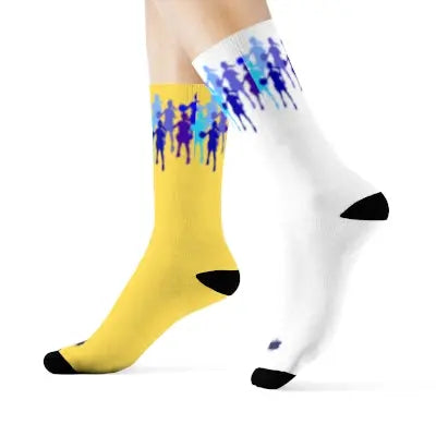 Duntalk "D-Up" Basketball Socks - Blue Printify