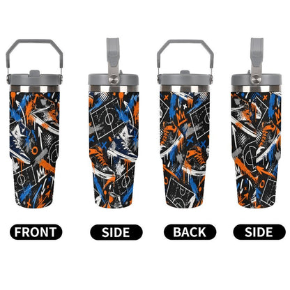 Kicks Tumbler - Black/Blue/Orange