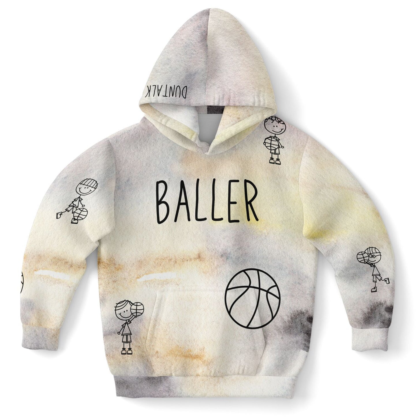 "Doodle" Basketball Youth Hoodie