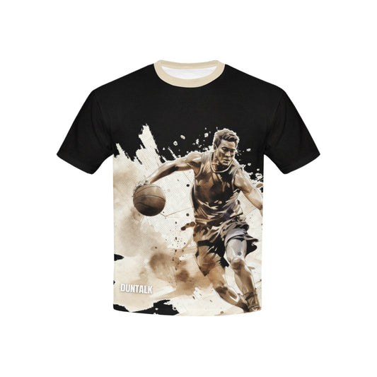 "Paint" Youth Basketball T-shirt - Black