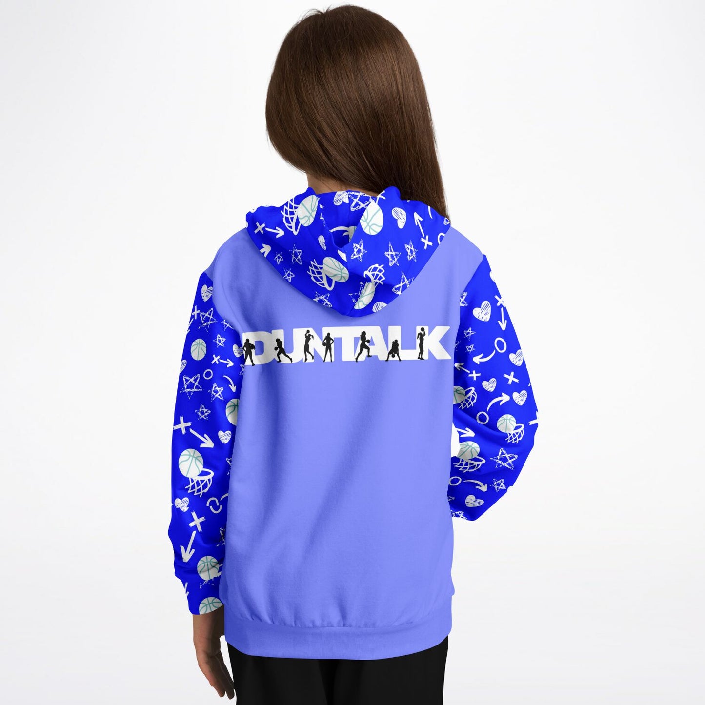 Duntalk "Da Gyal Dem" Basketball Youth Hoodie - Blue Subliminator