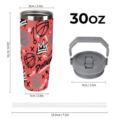 Crown Graffiti Tumbler - Coral
