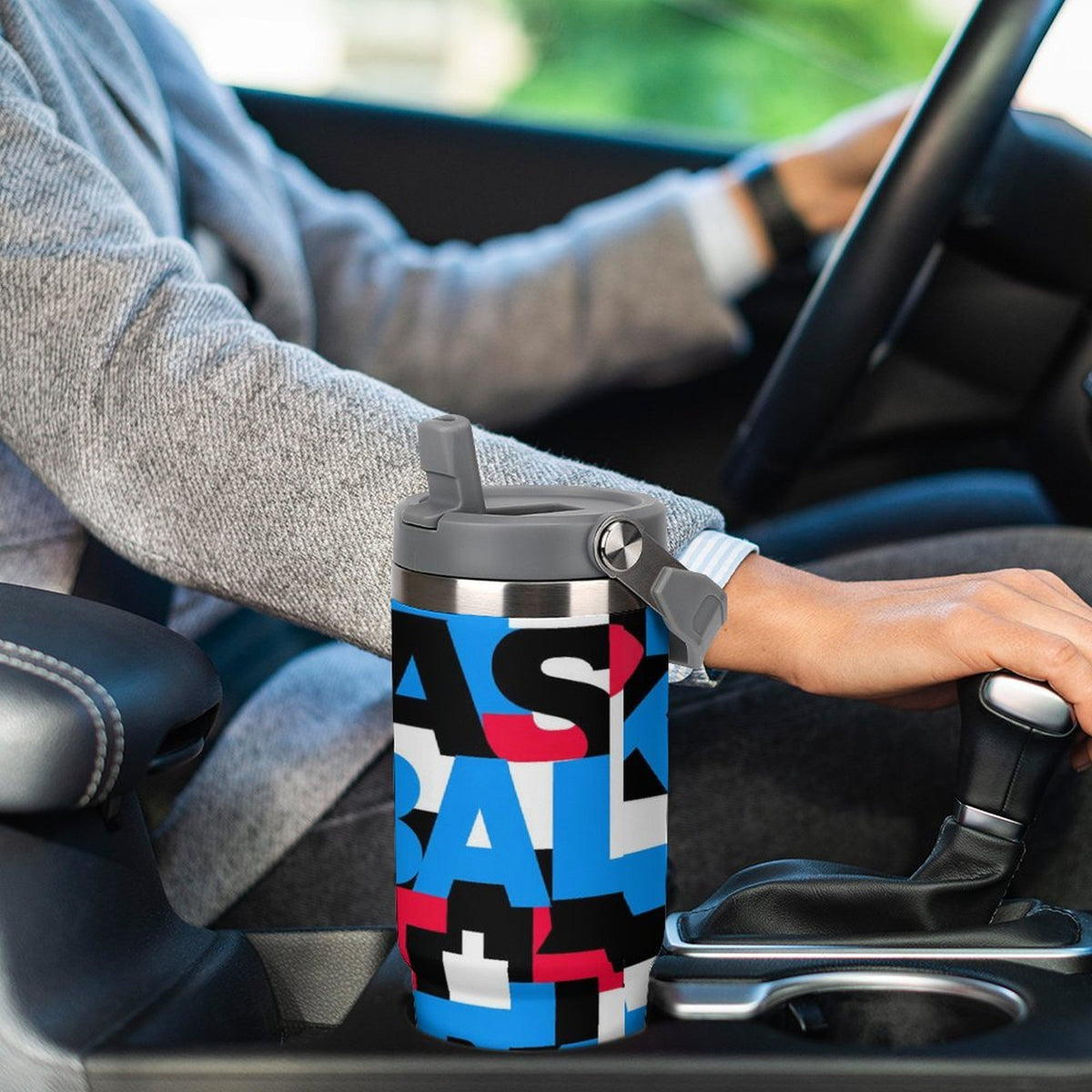 Block Party Tumbler - Red/Blue