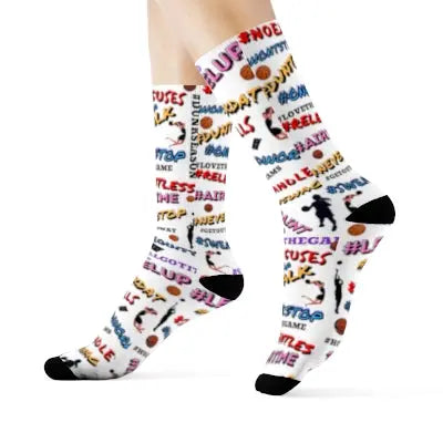 Duntalk "Hashtags" Basketball Socks
