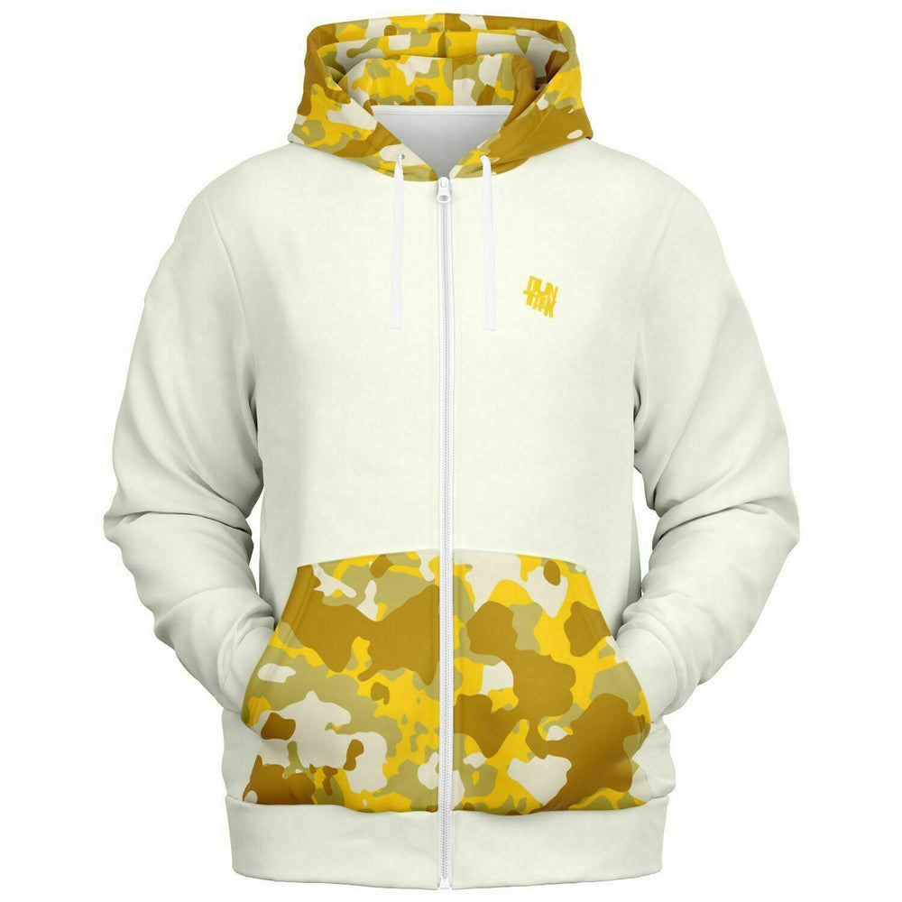 Duntalk "Bench Mob" Basketball Zip-Up Hoodie Jacket - Sand Subliminator