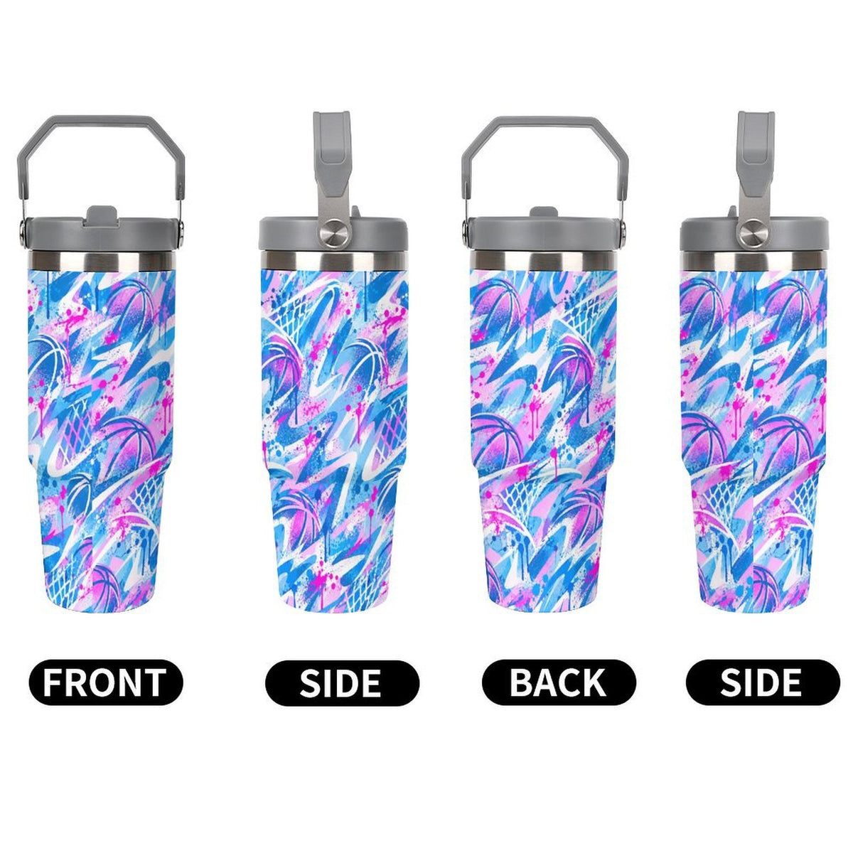 Storm Tumbler - Blue/Pink