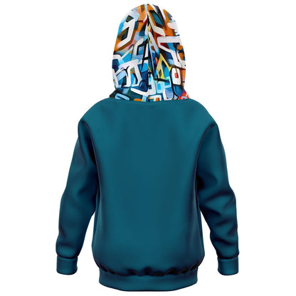 "One Stop" Baskeball Youth Hoodie - Blue