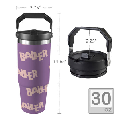 Insulated Water Bottle - Baller Purple
