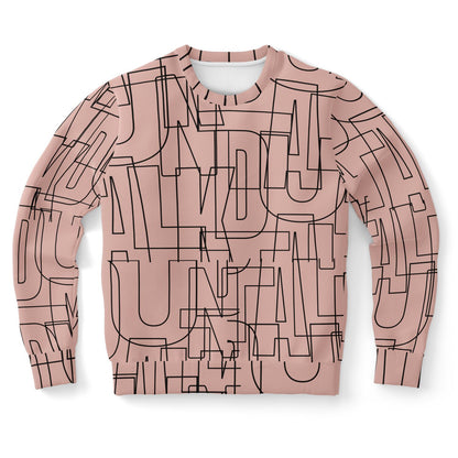 Duntalk "Gridlock" Adult Sweatshirt - Pink Subliminator