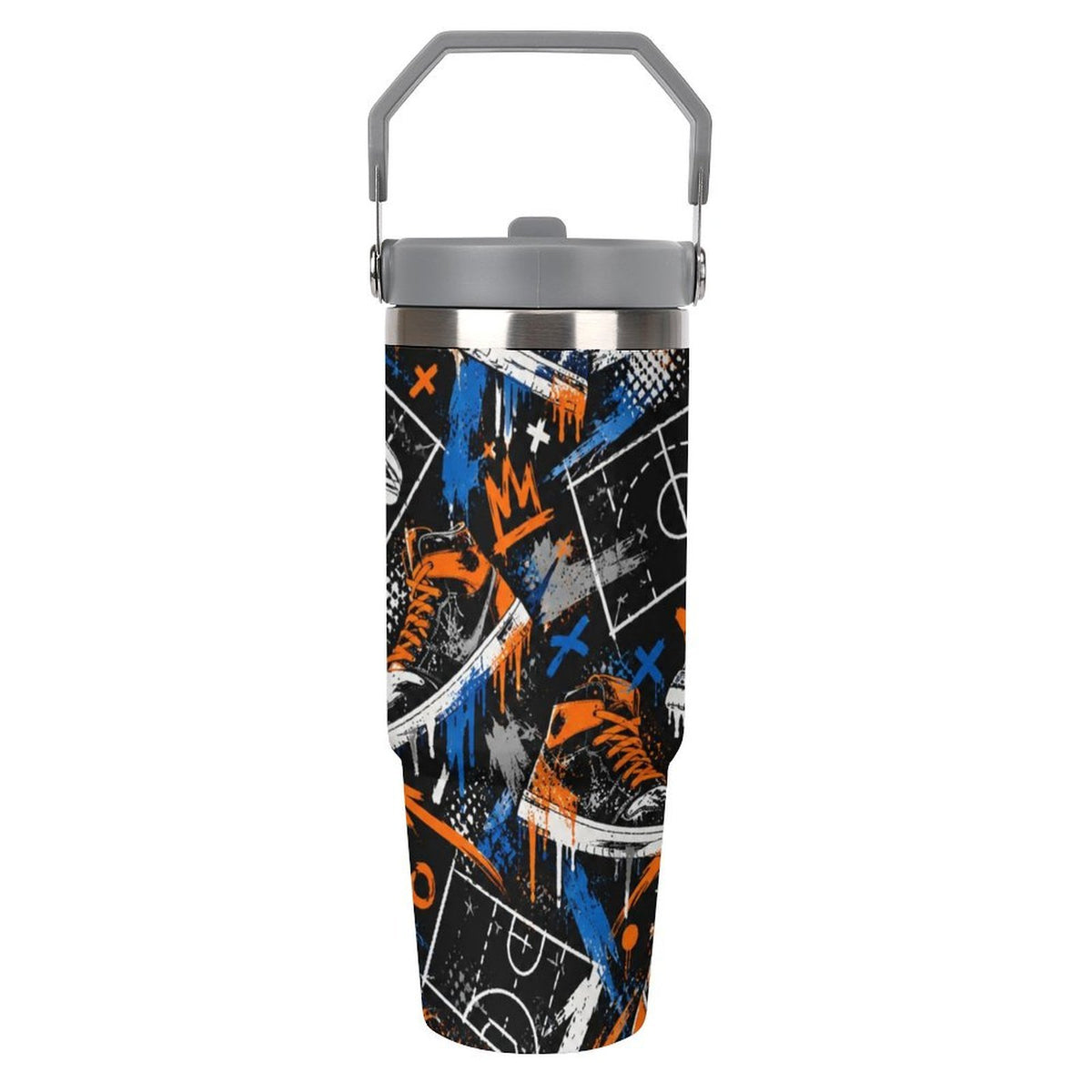 Kicks Tumbler - Black/Blue/Orange