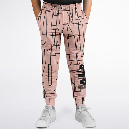 Duntalk "Gridlock" Youth Jogger - Pink Subliminator