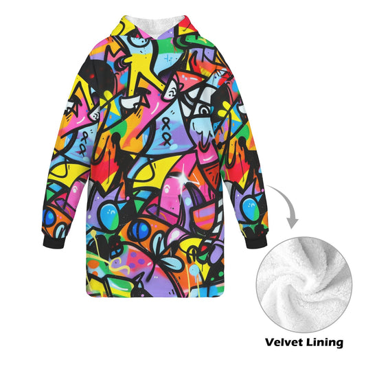 "Crossover" Basketball Hoodie Blanket