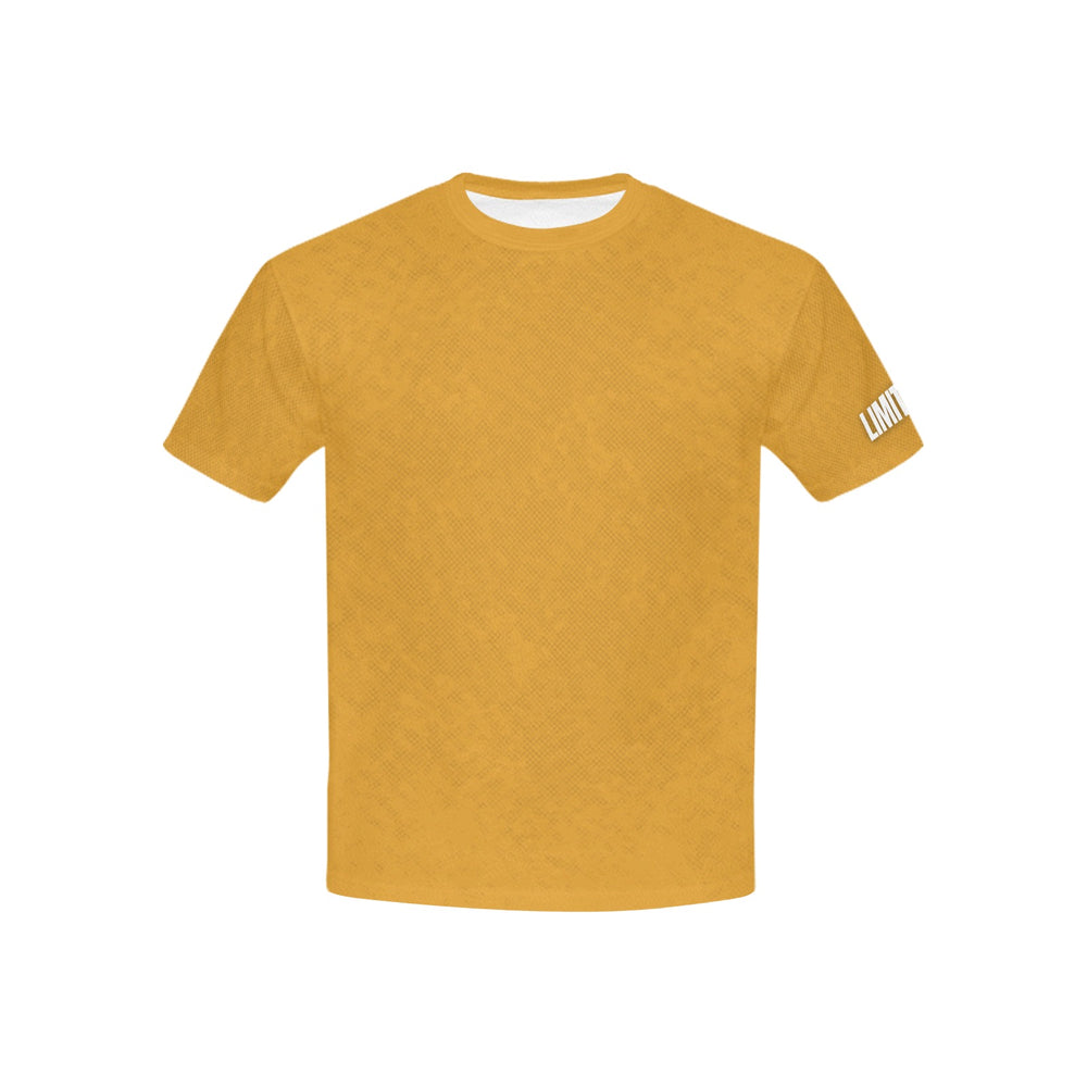 Paint Youth Basketball T-shirt - Mustard