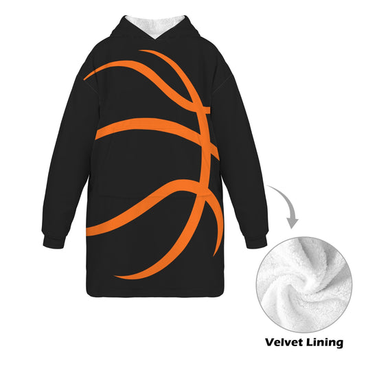 "Overtime" Basketball Hoodie Blanket