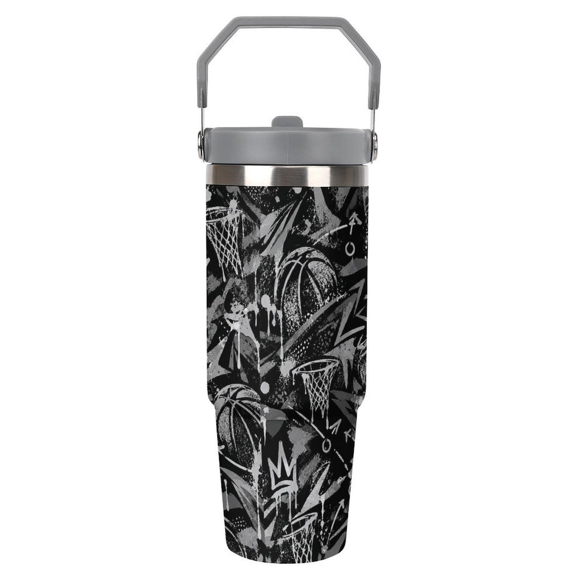 Crown Graffiti Tumbler - Black