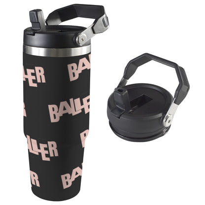 Insulated Water Bottle - Baller Black