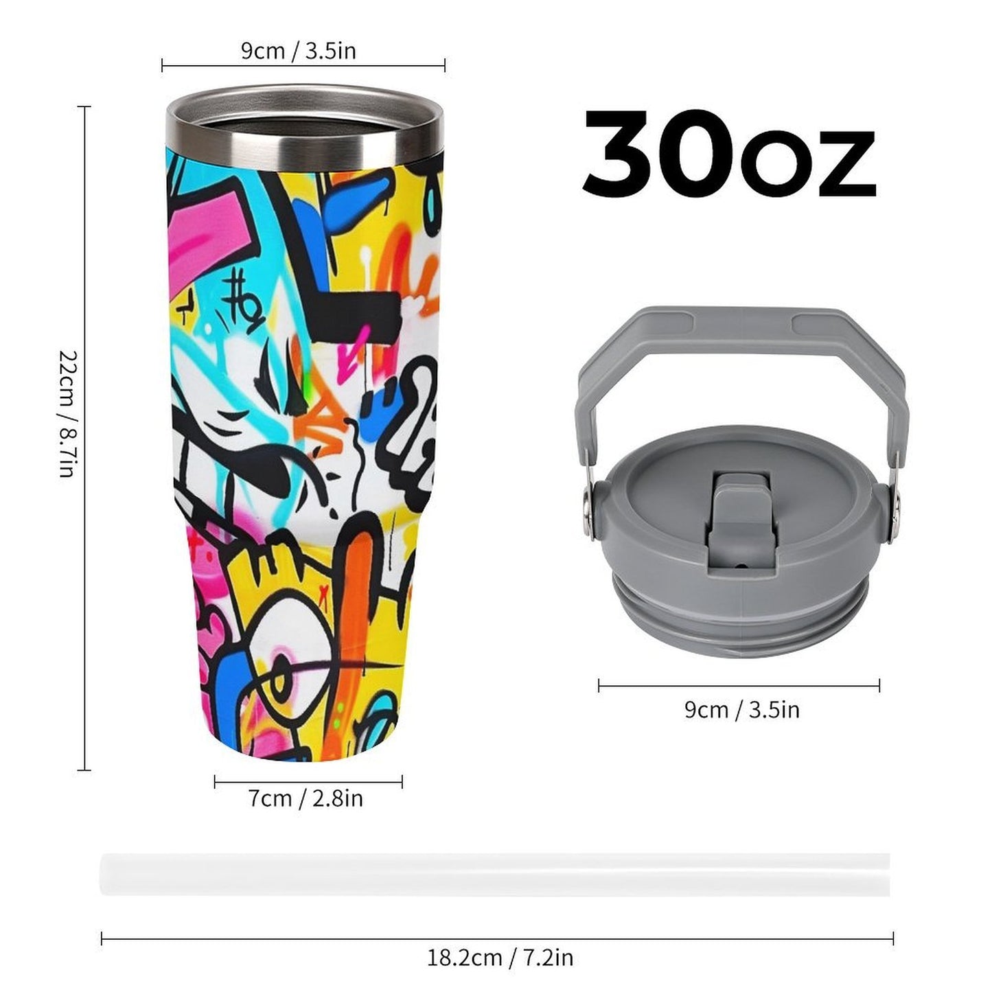 Graffiti Tumbler - Crazy