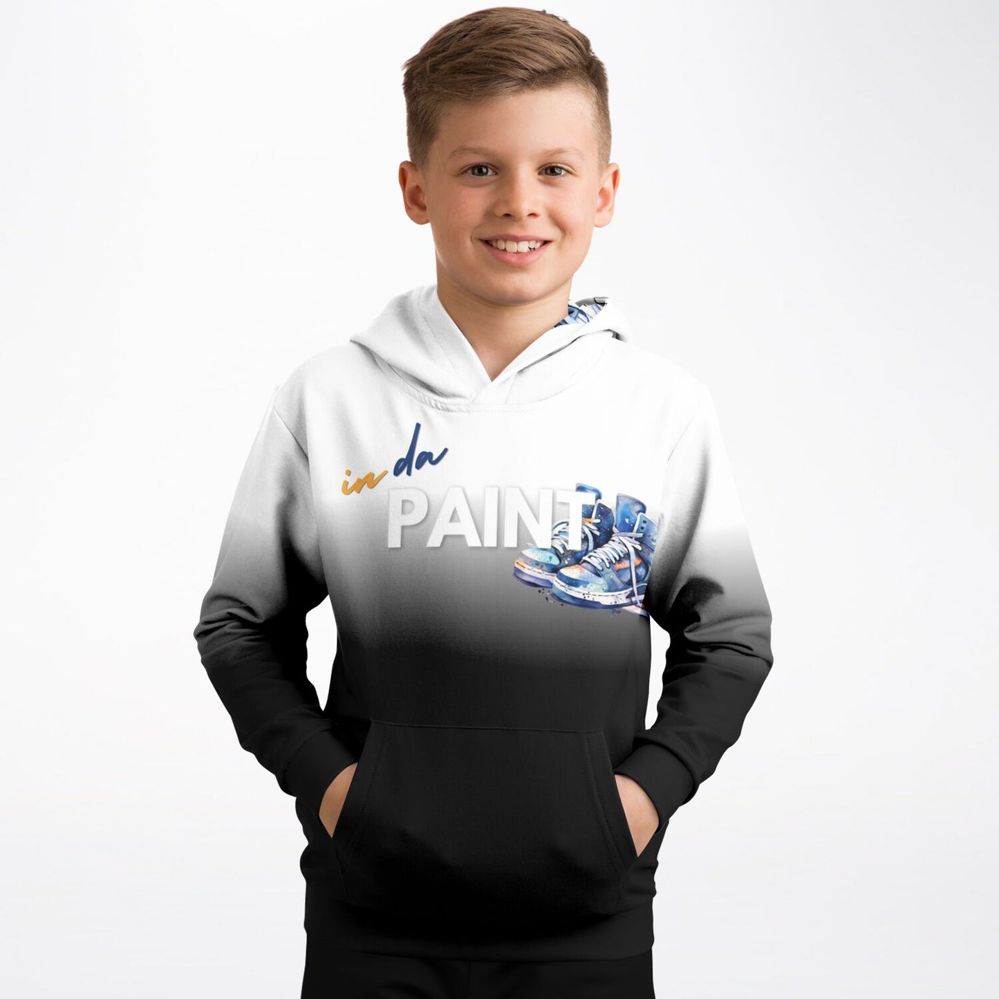 "Fade" Youth Hoodie Black