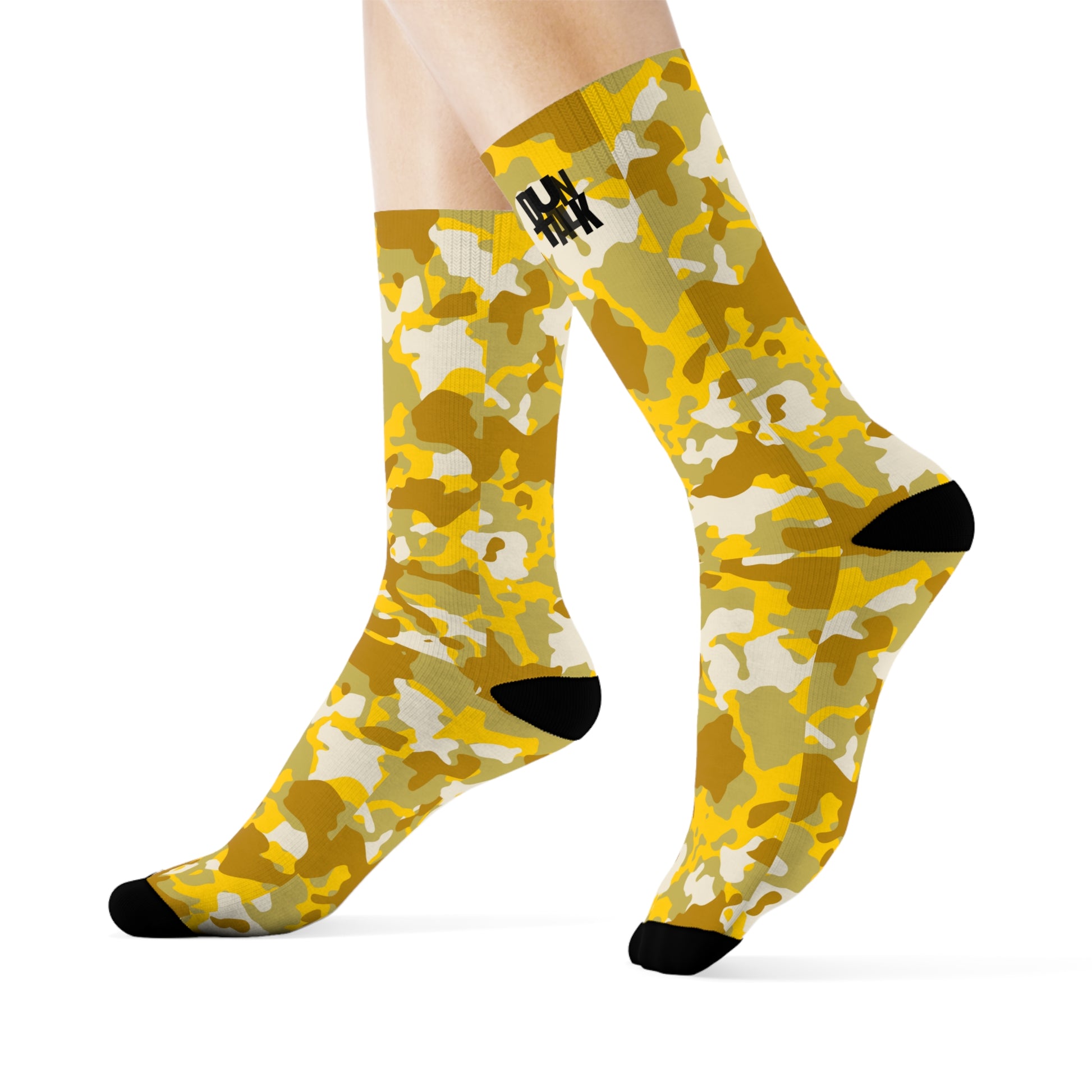 Duntalk "Bench Mob" Crew Socks - Sand Printify
