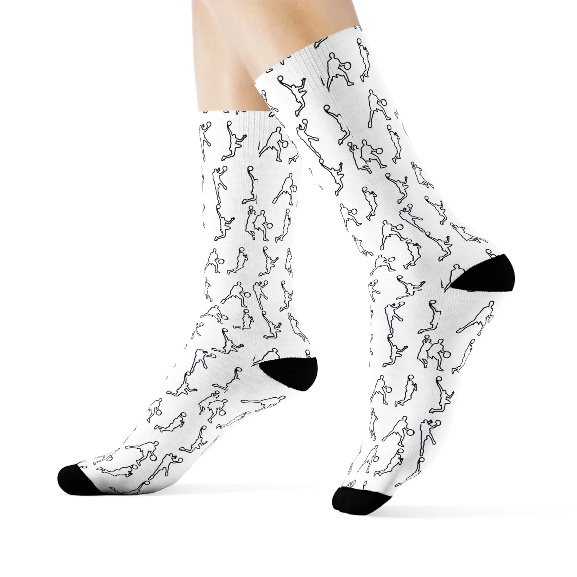 Duntalk "Leather" Basketball Socks Printify
