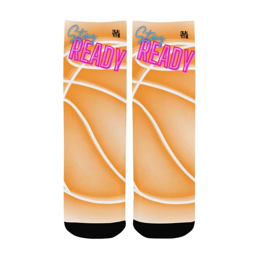 Duntalk "Glow" Kid's Basketball Socks - Orange
