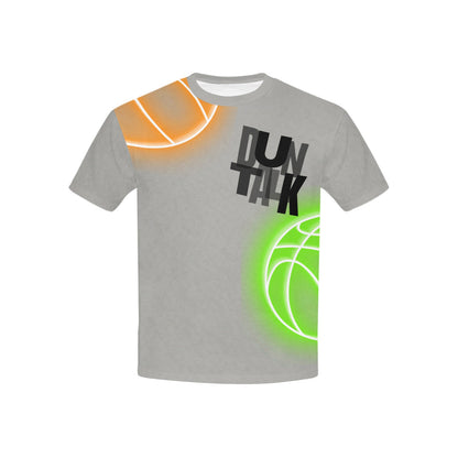 Duntalk "Glow" Youth Basketball T-Shirt - Grey