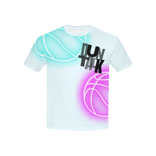 Duntalk "Glow" Youth Basketball T-shirt - Blue