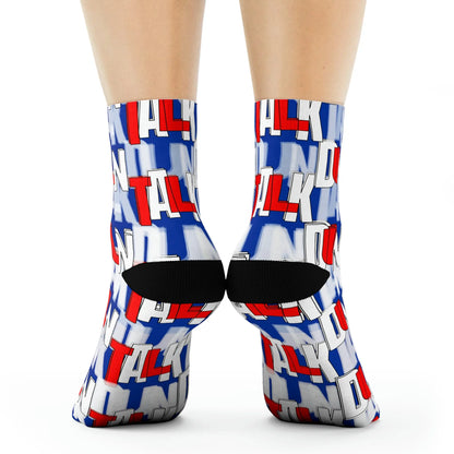 Duntalk "Signature" Basketball Socks - Red Printify