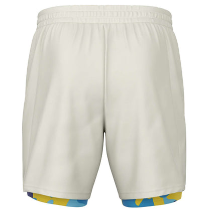 Duntalk "Bench Mob" 2 in 1 Basketball Shorts - Blue Subliminator