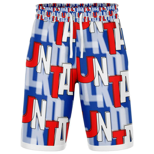 Duntalk "Court Vision" Basketball Shorts - Red/Blue Subliminator