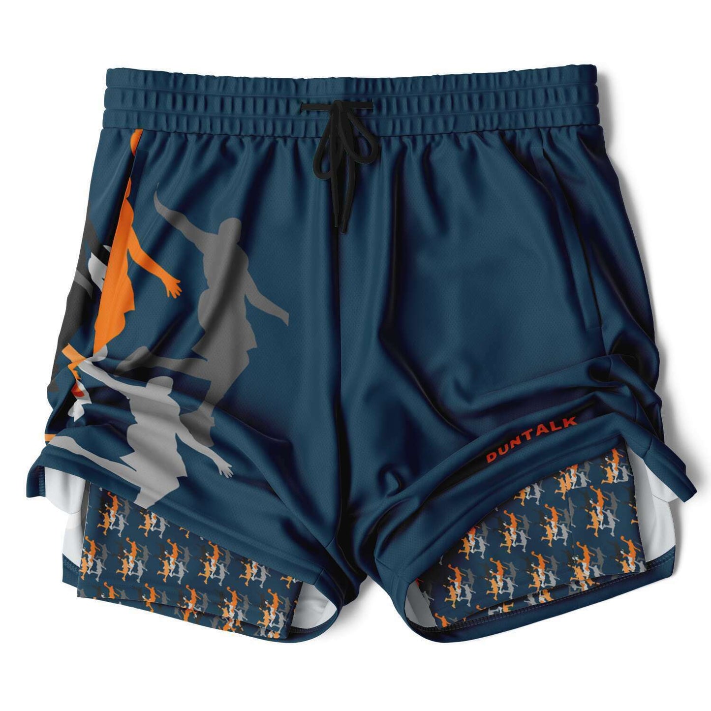 Duntalk "Head Top" Basketball 2-in-1 Shorts - Slate Subliminator