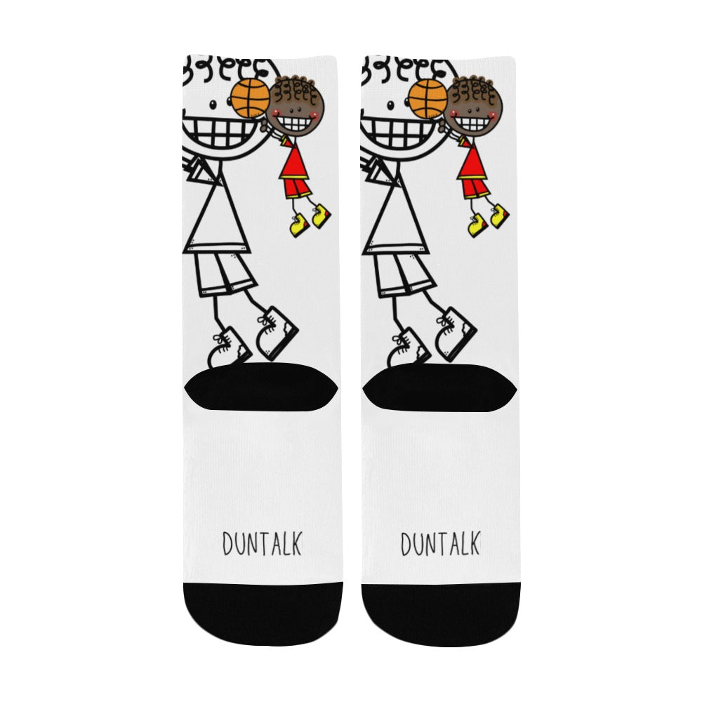 Duntalk "Doodle" Youth Basketball Socks -B6