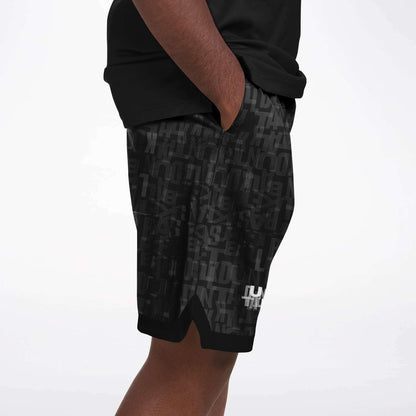 Duntalk "Signature" Basketball Shorts  -Black on Black