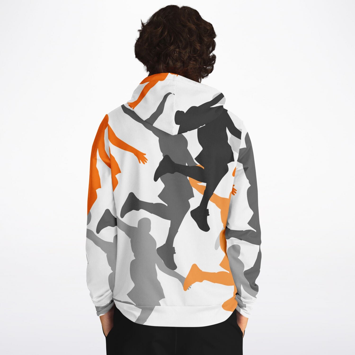 Duntalk "Head Top" Men's Basketball Hoodie - White Subliminator