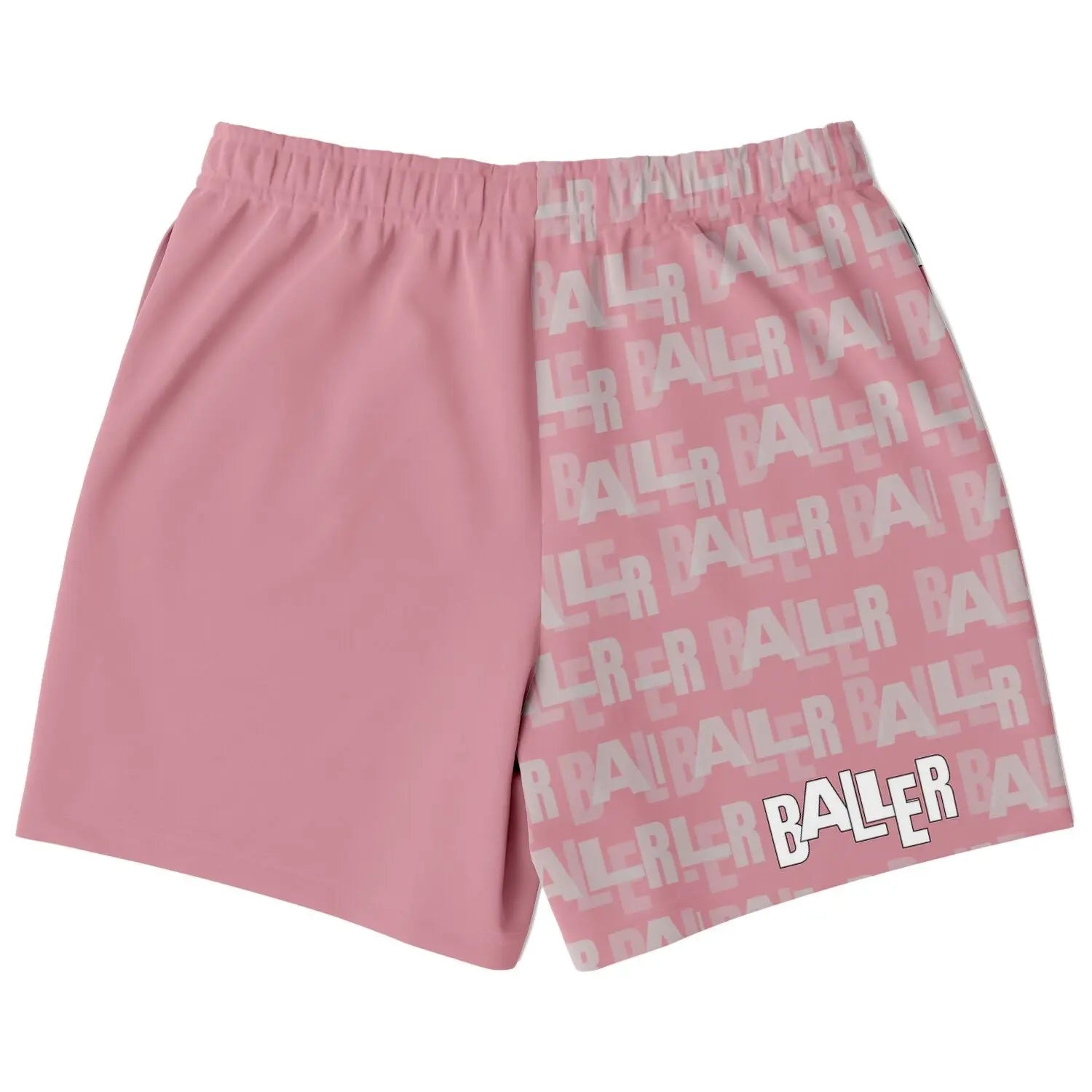 Duntalk "Baller" Basketball Mid Shorts - Pink Subliminator