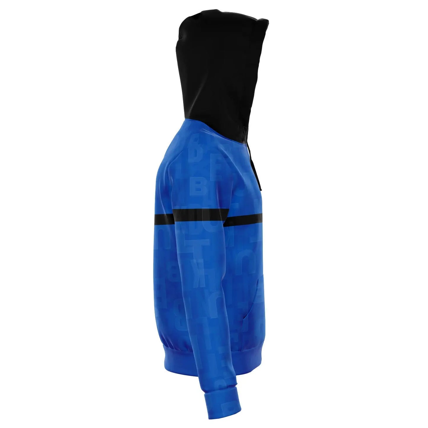 Duntalk "Ball IQ" Basketball Hoodie Jacket - Blue Subliminator