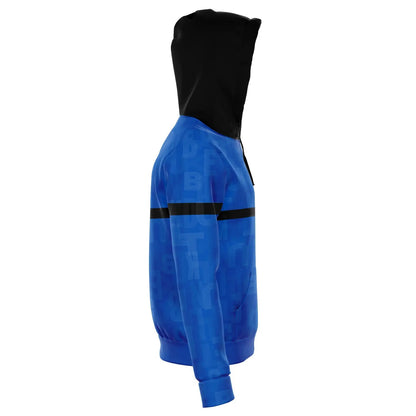 Duntalk "Ball IQ" Basketball Hoodie Jacket - Blue Subliminator