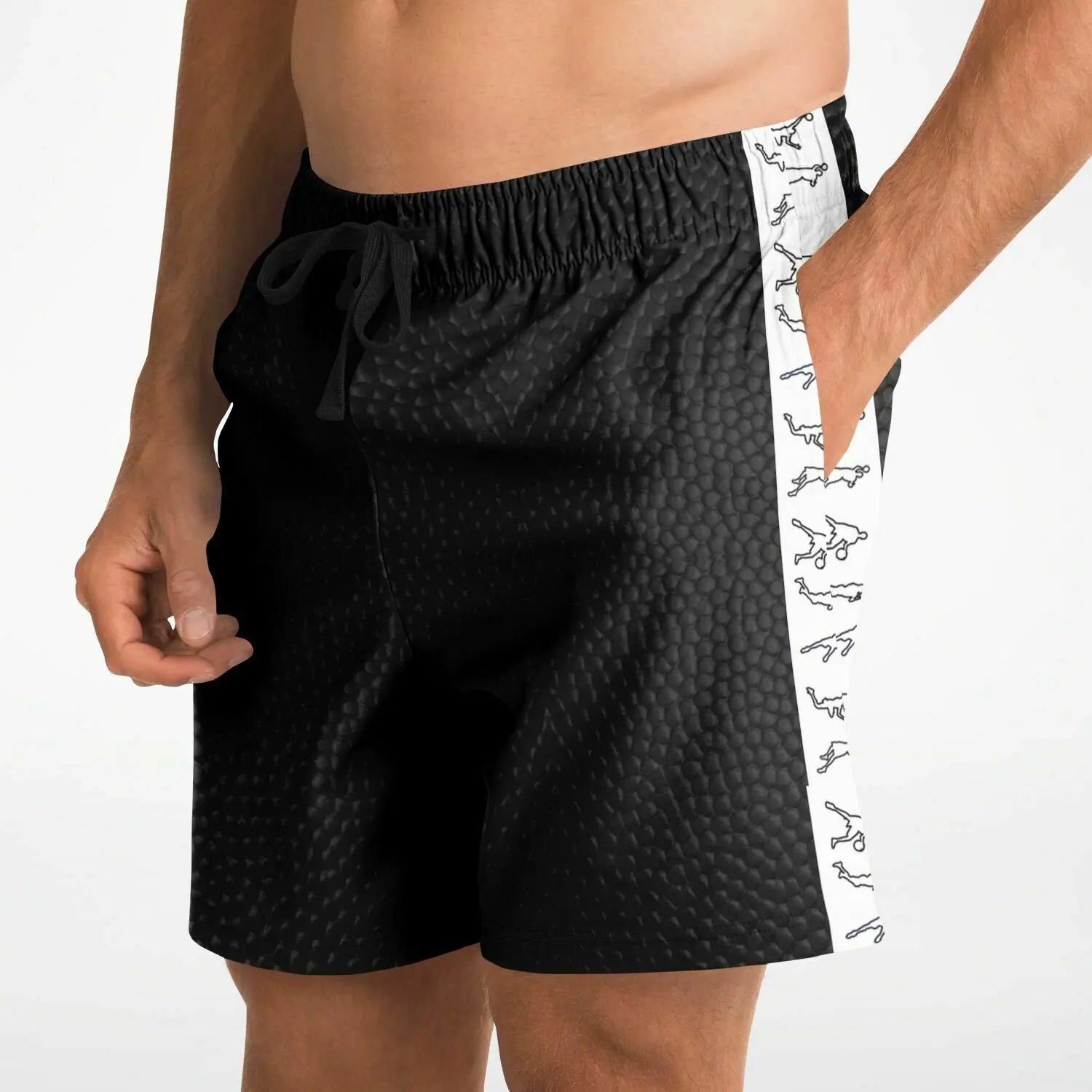 Duntalk "Leather" Basketball Mid Shorts Subliminator