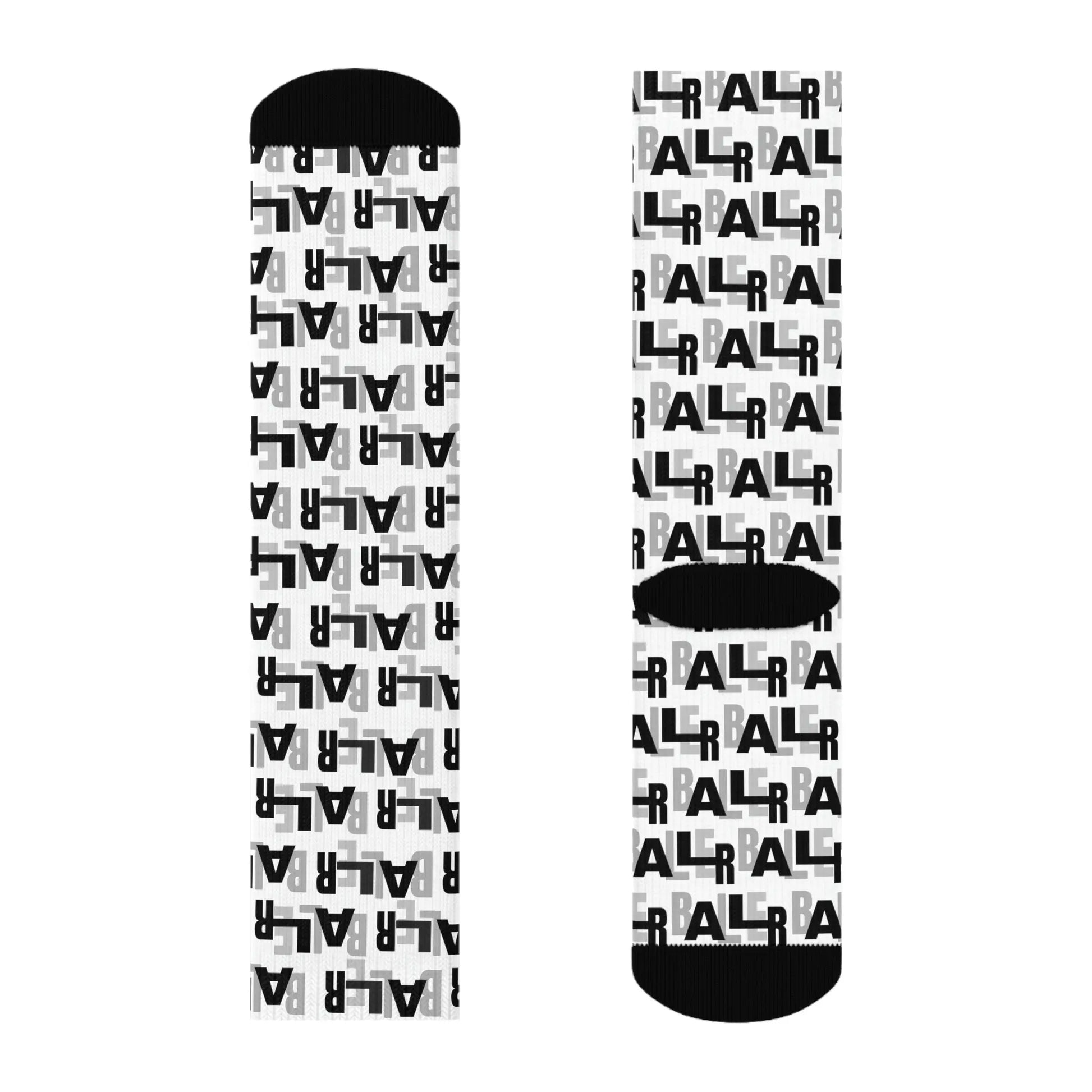 Duntalk "Baller" Basketball Socks W/B Printify